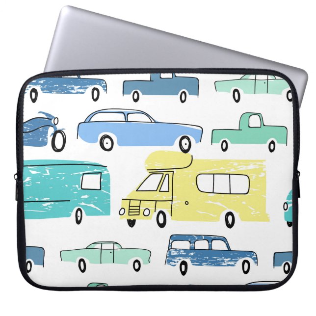 Capa Para Notebook Transporte de Cartoon: Diversão para Crianças da C (Frente)