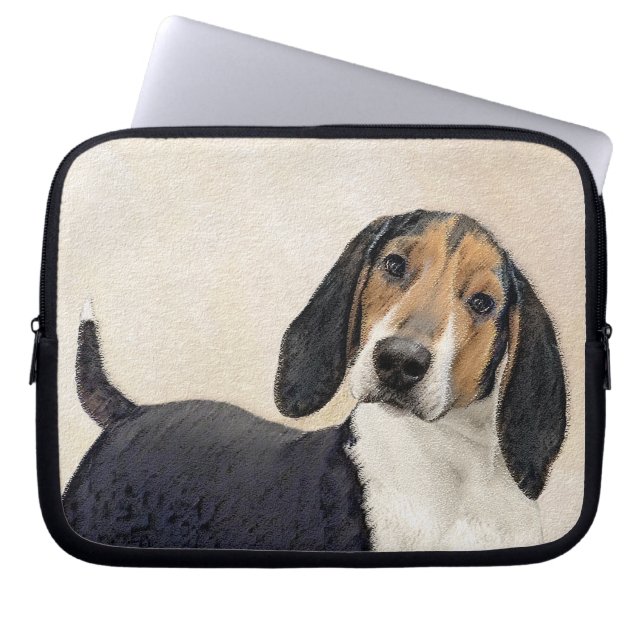 Capa Para Notebook Treing Walker Coonhound Painting - Arte Original (Frente)