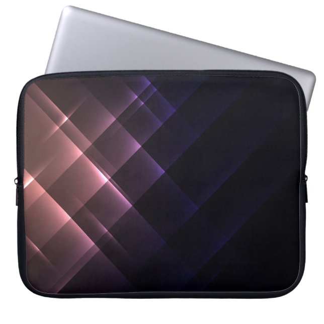 Capa Para Notebook Trendy Abstrato Shiny Neon Lights Bolsa de laptop (Frente)