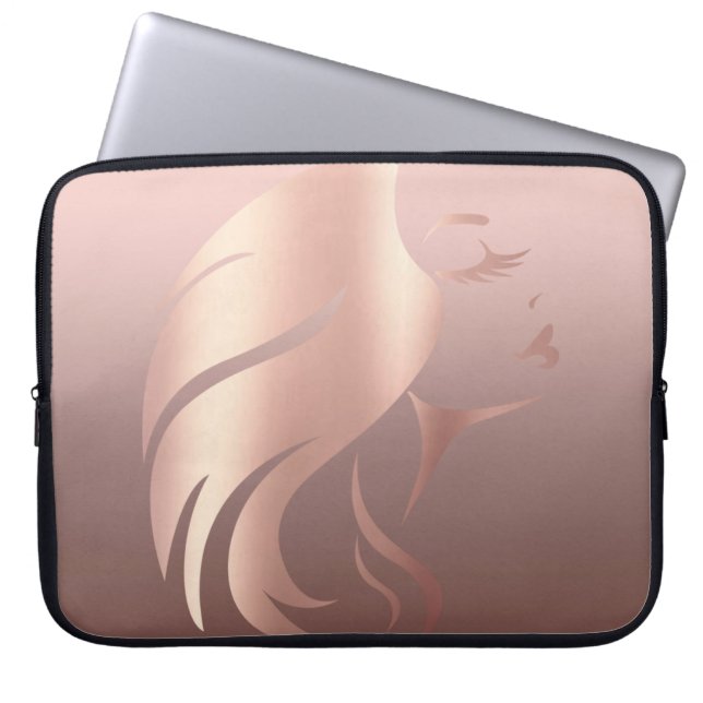 Capa Para Notebook Trendy Legal Girl Face Silhouette (Frente)
