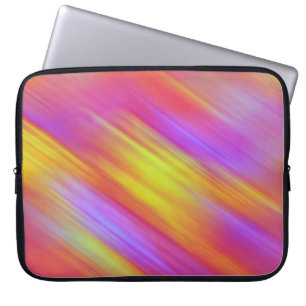 Capa Para Notebook Trendy Neon Bright Red Pink Abstrato