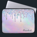 Capa Para Notebook Trendy Rainbow Glitter Drives Holographic<br><div class="desc">O brilho moderno goteja num fundo holográfico. Uma design elegante e sofisticada. A ideia romântica perfeita de presente para ela em qualquer ocasião.</div>