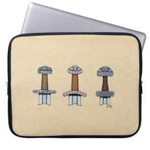 Capa Para Notebook Três Espadas de Viking Hilts