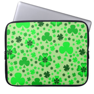 Capa Para Notebook Trevos & bolsa de laptop do trevo