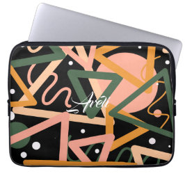 Capa Para Notebook Triângulo E Círculos