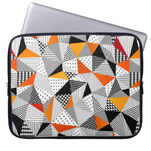 Capa Para Notebook Triângulo padrão perfeito. Contrário em moda