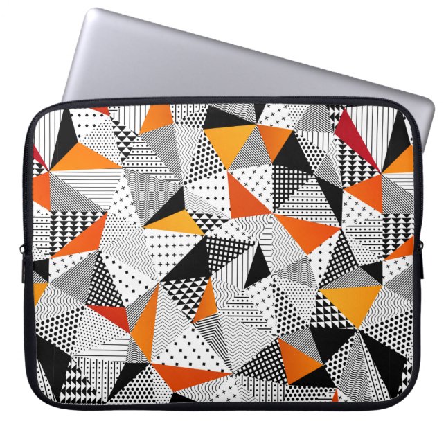 Capa Para Notebook Triângulo padrão perfeito. Contrário em moda (Frente)