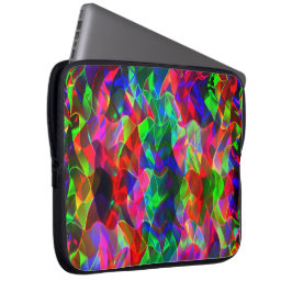 Capa Para Notebook Triângulos curvos coloridos ou ondulações colorida