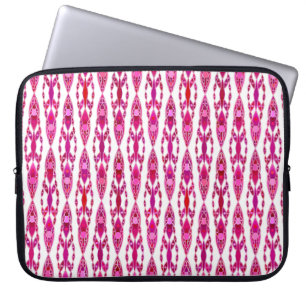 Capa Para Notebook Tribal Batik - Burqundy e Fuchsia Rosa