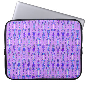 Capa Para Notebook Tribal Batik - Lavanda, Azul e Violeta