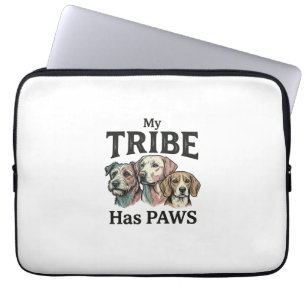 Capa Para Notebook Tribo Canina Tem Patas Desenho de Gravura Vintage_