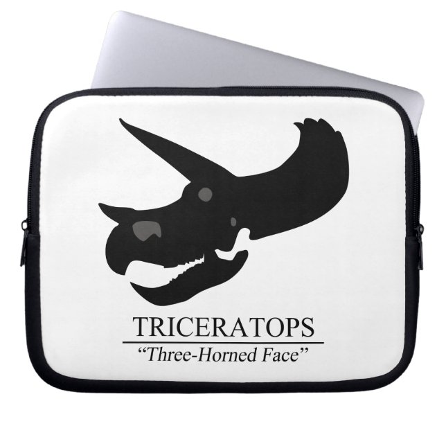 Capa Para Notebook Triceratops Skull (Frente)