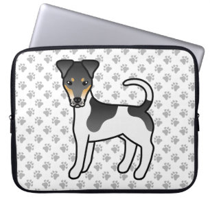 Capa Para Notebook Tricolor Smooth Fox Terrier Cute Cartoon Cão