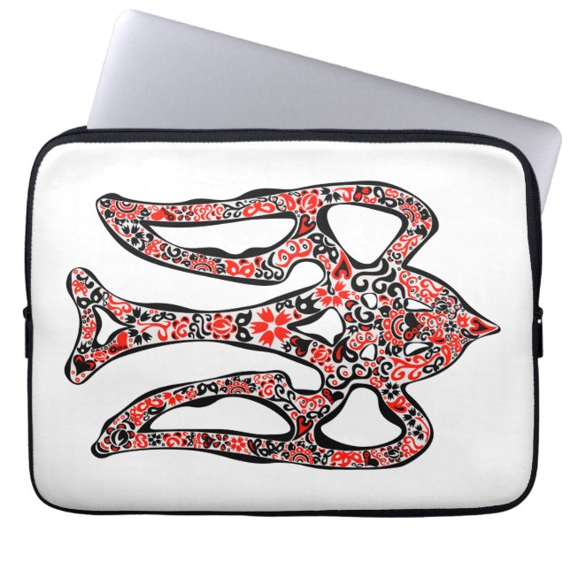 Capa Para Notebook Trident Trident Nacional Ucraniano trizub estiliza (Frente)