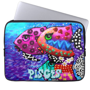 Capa Para Notebook Trio de Peixes Quimológicos Peixes Personalizados