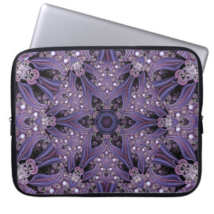 Capa Para Notebook Triquete Psicodélico Floral Geométrico de Mandala