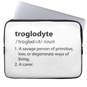 Capa Para Notebook Troglodyte - Definição Engraçada Espeleologia