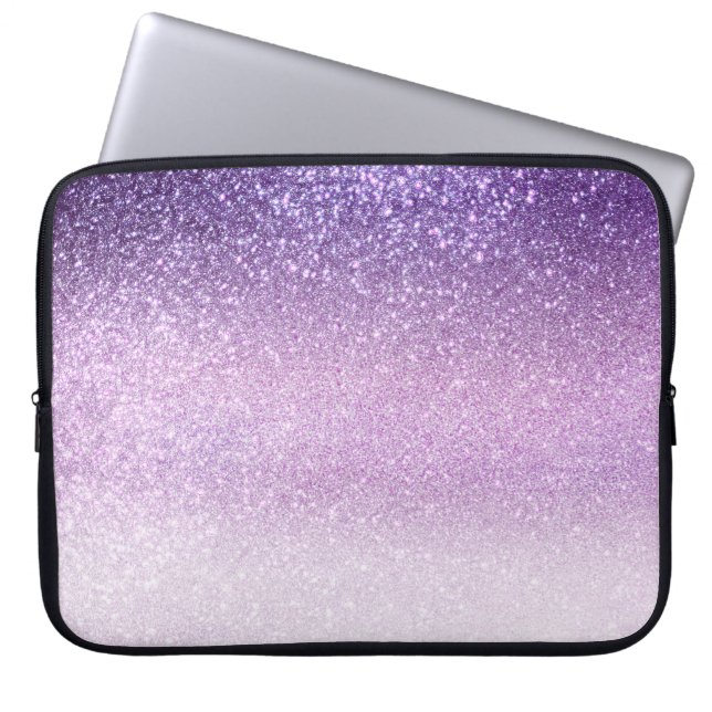 Capa Para Notebook Trombre de Glitter Roxo Violet Lilac Pastel (Frente)