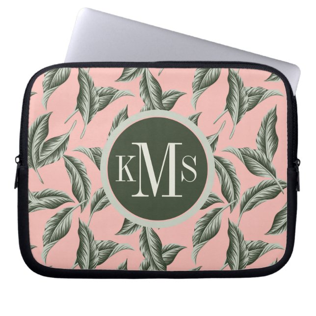Capa Para Notebook Tropical Garden Leaves Pattern (Frente)