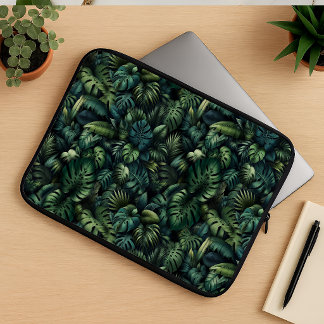 Capa Para Notebook Tropical Monstera Botanical Green Jungle