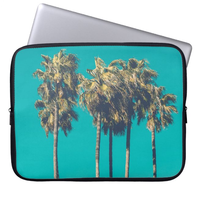 Capa Para Notebook Tropical Palmeiras Vibração Retro (Frente)