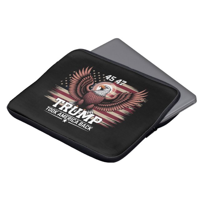 Capa Para Notebook Trump 45º 47º Presidente Flag 2025 Eagle America (Frente Topo)