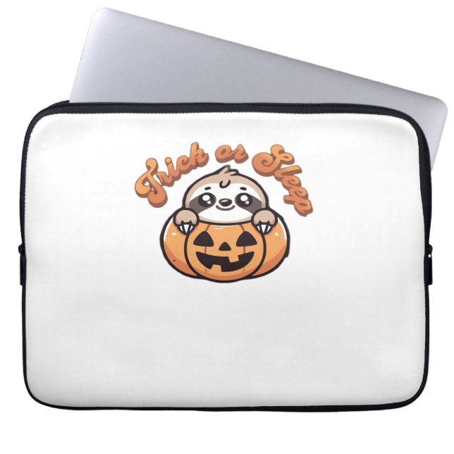 Capa Para Notebook Truque de Lama de Halloween ou Pumpkin de Lama de  (Frente)