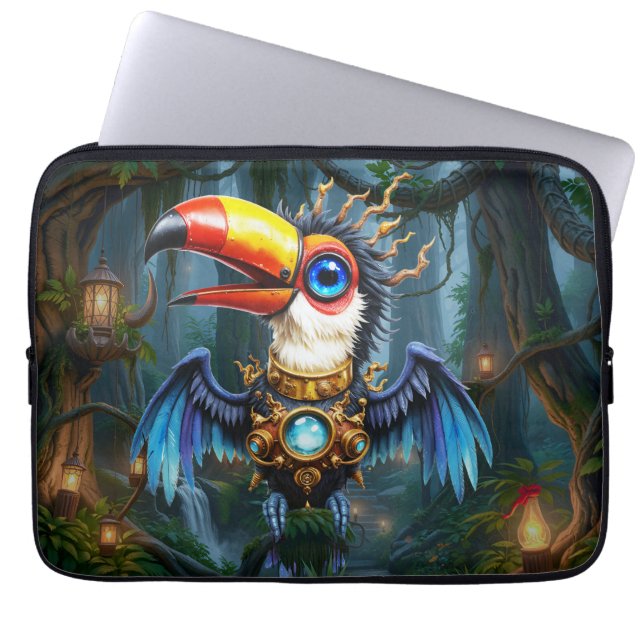 Capa Para Notebook Tucano Steampunk enluarado.  (Frente)