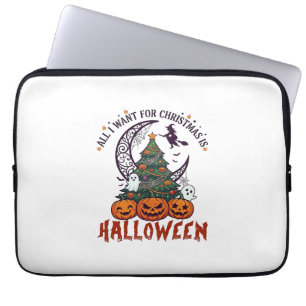 Capa Para Notebook Tudo Quer Árvore De Natal De Halloween Abóboras Fa