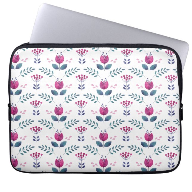Capa Para Notebook Tulipa Cor-de-Água Rosa (Frente)