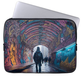 Capa Para Notebook Túnel De grafite De Arte