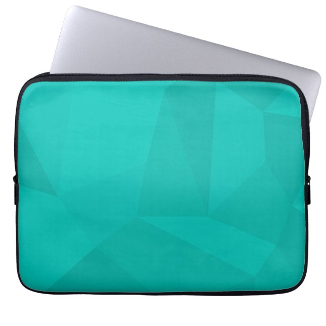 Capa Para Notebook Turquesa, moderna, legal, moderna arte geométrica (Frente)