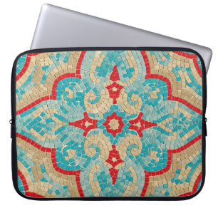 Capa Para Notebook turquesa vermelho