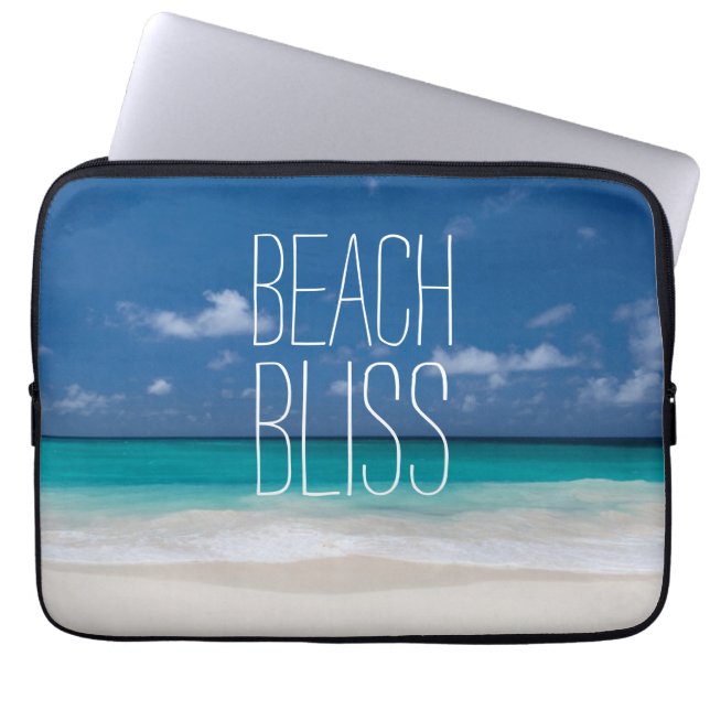 Capa Para Notebook Turquesa Water Beach Bliss (Frente)