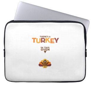 Capa Para Notebook Turquia em Forno - Anúncio de Gravidez de Ação de 