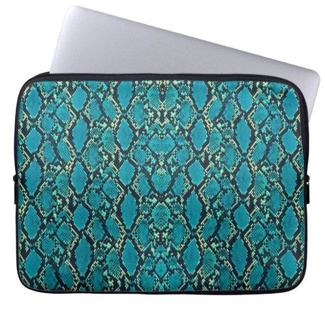 Capa Para Notebook Turquoise Snakeskin (Frente)
