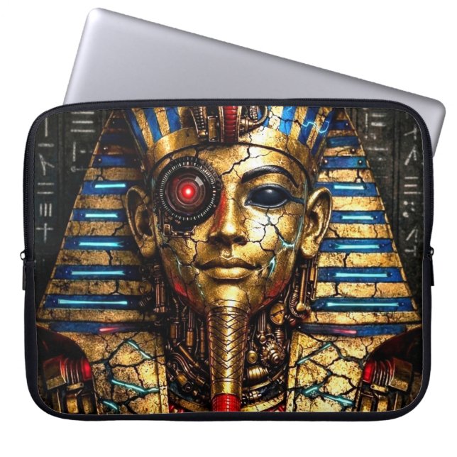 Capa Para Notebook Tutancâmon 2.0: O Rei Cibernético (Frente)