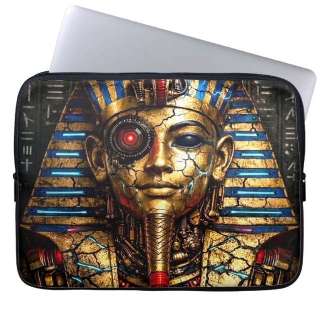 Capa Para Notebook Tutankhamun 2.0: The Cyber King (Frente)