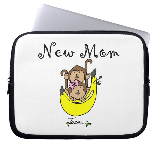 Capa Para Notebook Twin Boy e GIrl Novas ofertas da mãe (Frente)