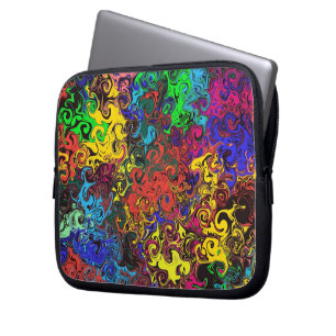 Capa Para Notebook Twirlers coloridos abstrato /