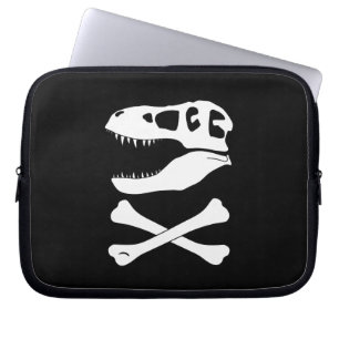 Capa Para Notebook Tyrannosaurus rex Jolly Roger Pirate Flag