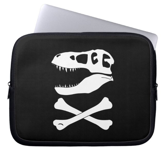 Capa Para Notebook Tyrannosaurus rex Jolly Roger Pirate Flag (Frente)