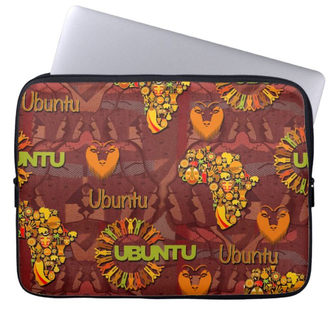 Capa Para Notebook Ubuntu - Sou porque somos. (Frente)