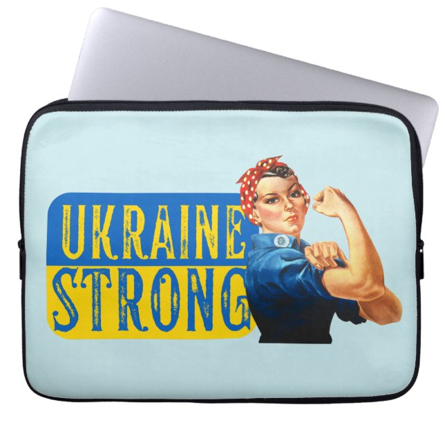 Capa Para Notebook Ucrânia Forte Rosie the Riveter (Frente)