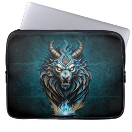 Capa Para Notebook Um animal azul feroz, uma criatura majestosa