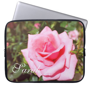 Capa Para Notebook Um belo caso de laptop de rosa rosa rosa rosa, com