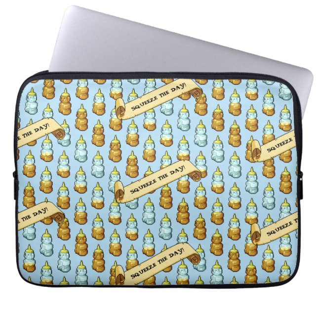 Capa Para Notebook Um Belo Urso De Mel Aperta O Dia! trabalho de arte (Frente)