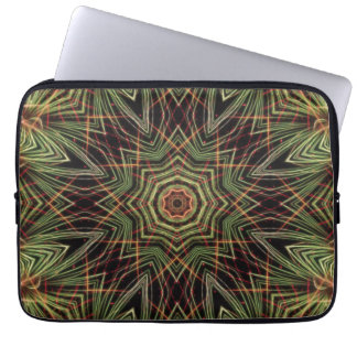 Capa Para Notebook Um caleidoscópio de Laptop Verde - 13 Polegadas