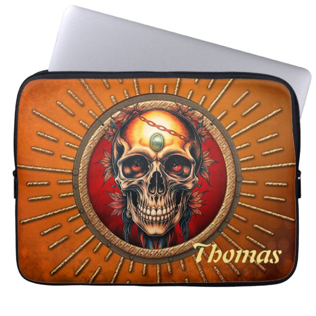 Capa Para Notebook Um crânio (Frente)