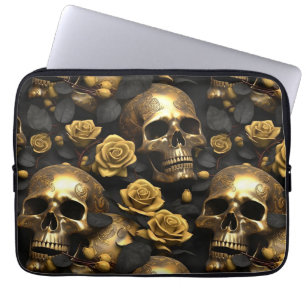Capa Para Notebook Um design da série A Skull and Roses 8